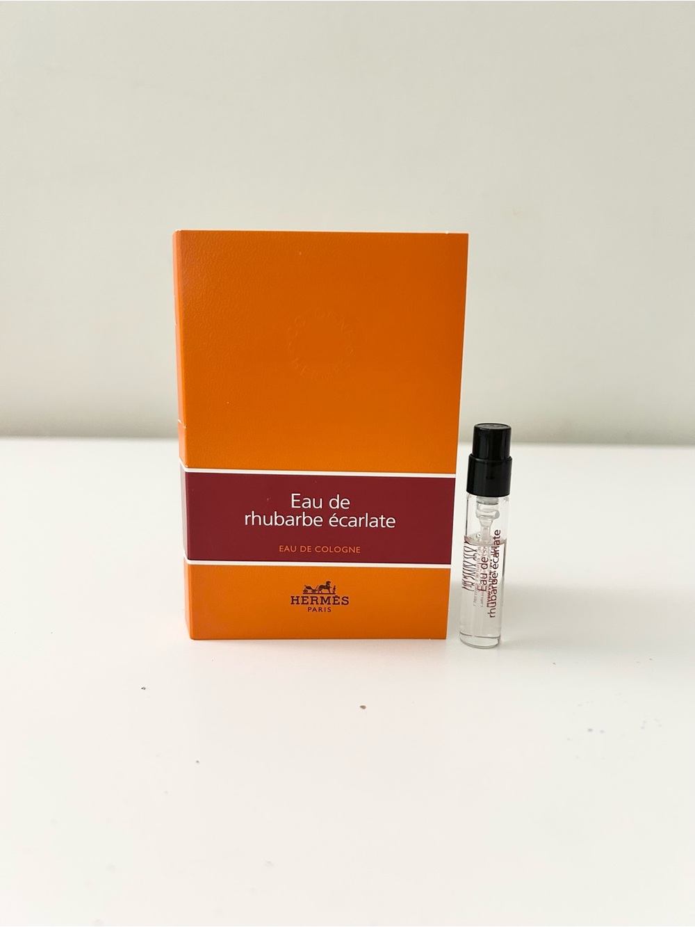 🌸HERMES Eau De Rhubarne Ecarlate Eau de Cologne Vial Spray Sample 2 mL